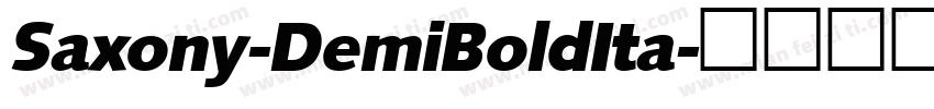 Saxony-DemiBoldIta字体转换