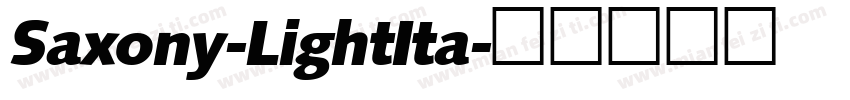 Saxony-LightIta字体转换