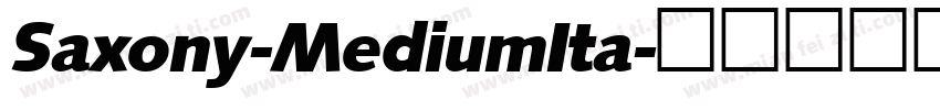 Saxony-MediumIta字体转换