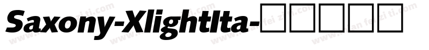Saxony-XlightIta字体转换