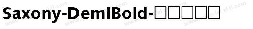 Saxony-DemiBold字体转换