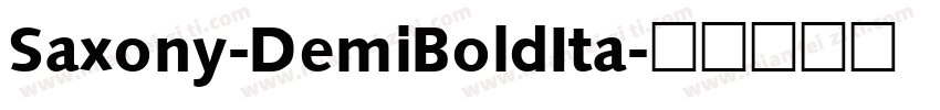 Saxony-DemiBoldIta字体转换