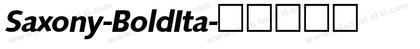 Saxony-BoldIta字体转换