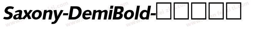 Saxony-DemiBold字体转换