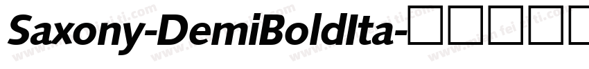 Saxony-DemiBoldIta字体转换