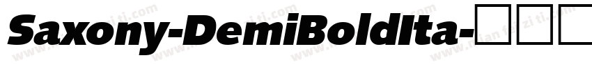 Saxony-DemiBoldIta字体转换