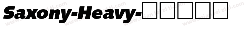 Saxony-Heavy字体转换