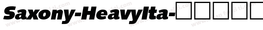 Saxony-HeavyIta字体转换