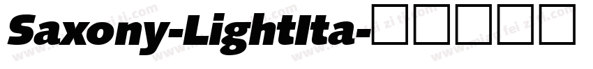 Saxony-LightIta字体转换