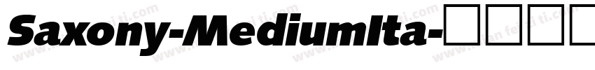 Saxony-MediumIta字体转换