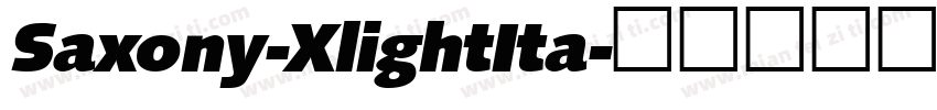 Saxony-XlightIta字体转换