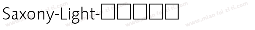 Saxony-Light字体转换