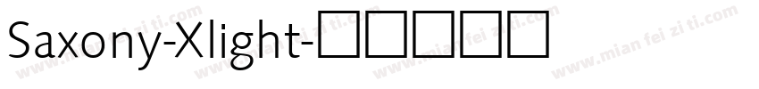 Saxony-Xlight字体转换