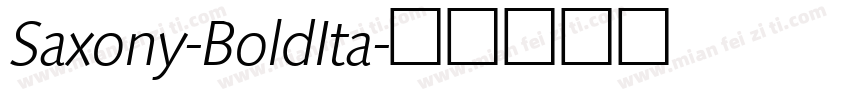 Saxony-BoldIta字体转换