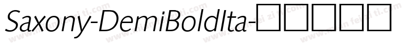 Saxony-DemiBoldIta字体转换