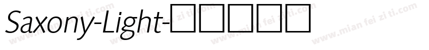 Saxony-Light字体转换