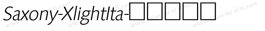 Saxony-XlightIta字体转换