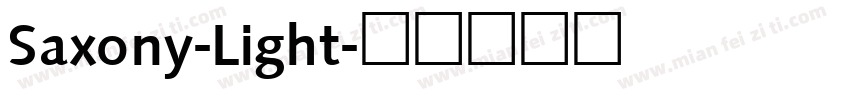 Saxony-Light字体转换