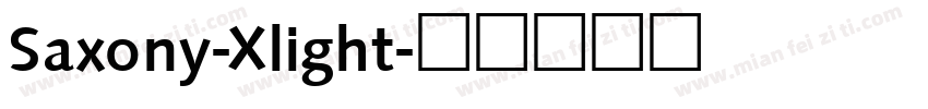 Saxony-Xlight字体转换