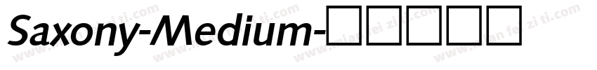 Saxony-Medium字体转换