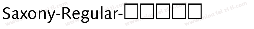 Saxony-Regular字体转换