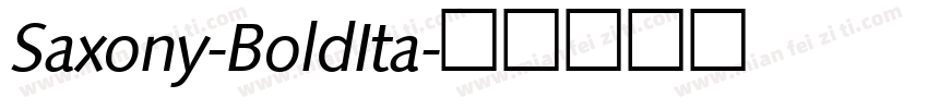 Saxony-BoldIta字体转换