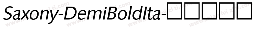 Saxony-DemiBoldIta字体转换