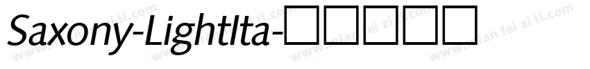 Saxony-LightIta字体转换