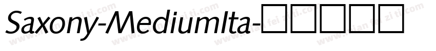 Saxony-MediumIta字体转换