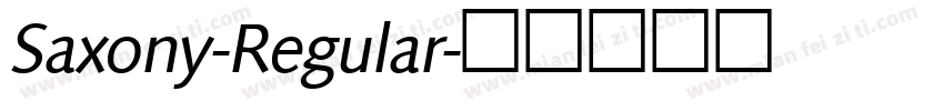 Saxony-Regular字体转换