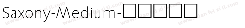 Saxony-Medium字体转换