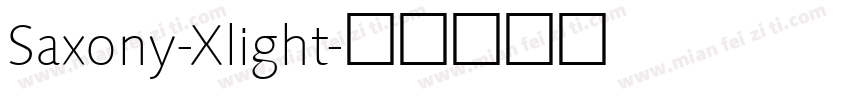 Saxony-Xlight字体转换