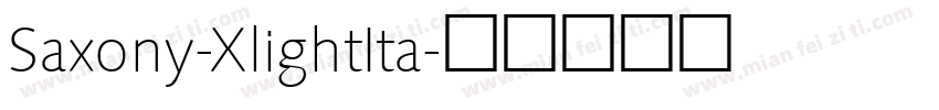 Saxony-XlightIta字体转换