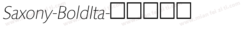 Saxony-BoldIta字体转换