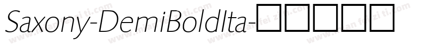 Saxony-DemiBoldIta字体转换