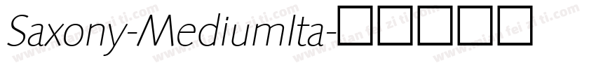 Saxony-MediumIta字体转换