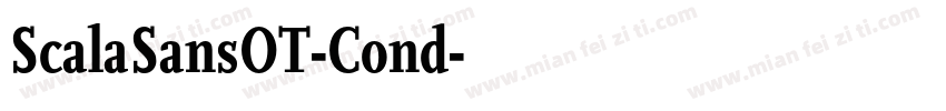 ScalaSansOT-Cond字体转换