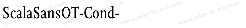 ScalaSansOT-Cond字体转换