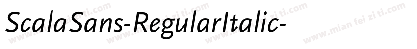 ScalaSans-RegularItalic字体转换
