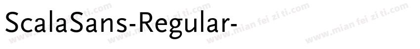 ScalaSans-Regular字体转换