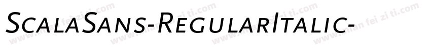 ScalaSans-RegularItalic字体转换