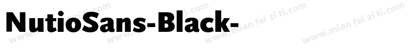 NutioSans-Black字体转换
