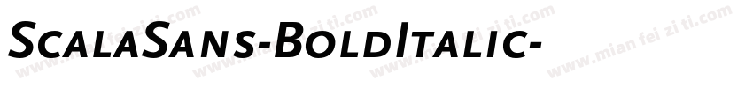 ScalaSans-BoldItalic字体转换