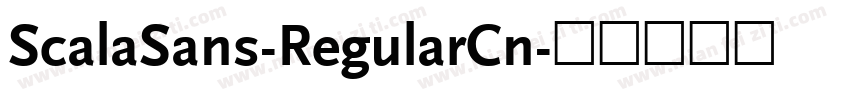ScalaSans-RegularCn字体转换