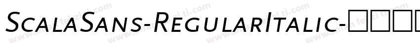ScalaSans-RegularItalic字体转换