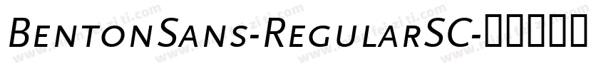 BentonSans-RegularSC字体转换