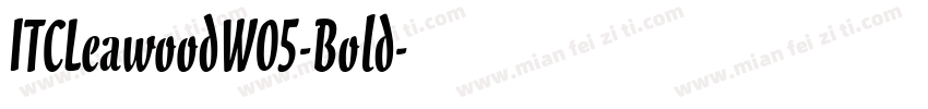 ITCLeawoodW05-Bold字体转换