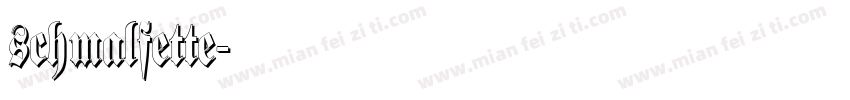 schmalfette字体转换