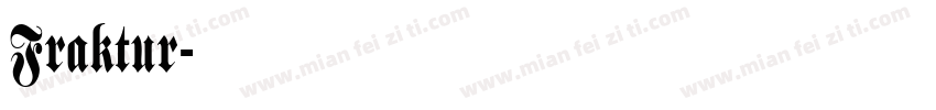 Fraktur字体转换