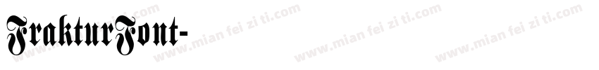 FrakturFont字体转换
